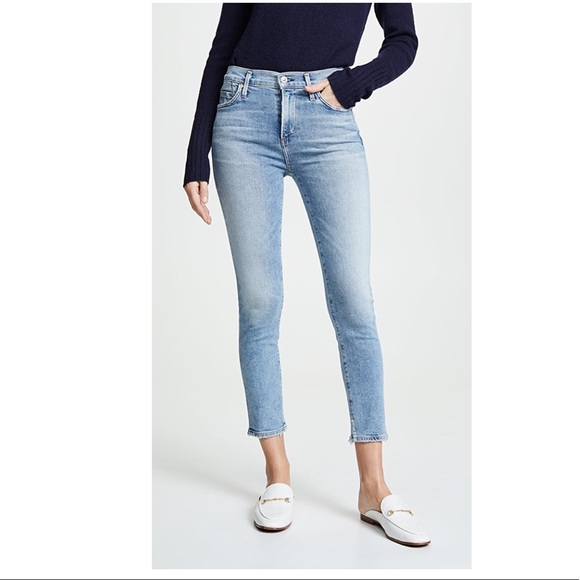 citizens of humanity rocket crop high rise skinny jeans